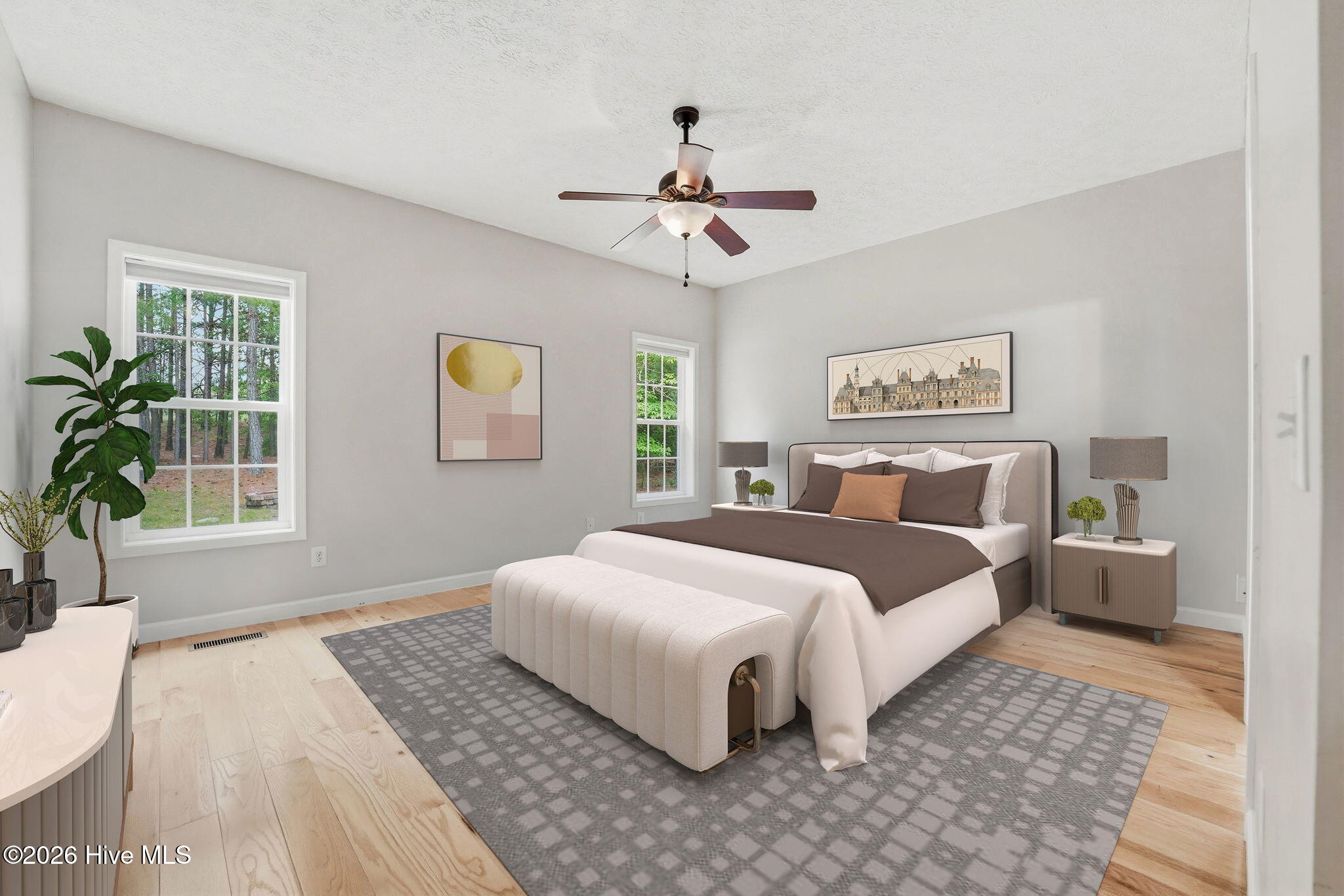 Primary Bedroom Virtually Staged