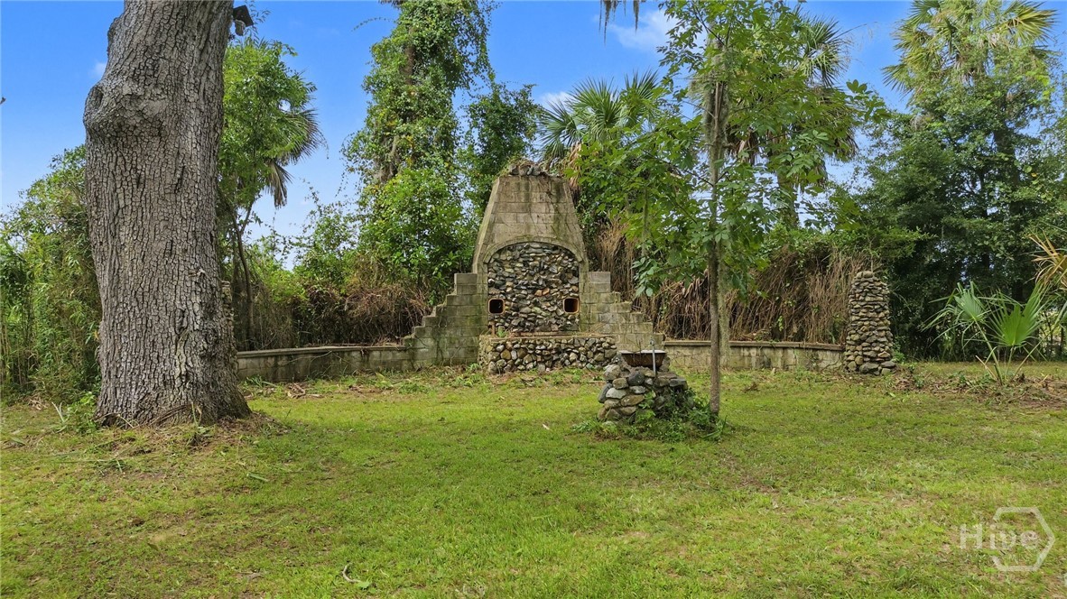 Old fireplace on the property on Lots B and C