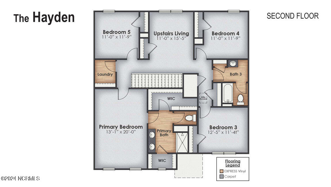 Hayden Floorplan 2nd Floor