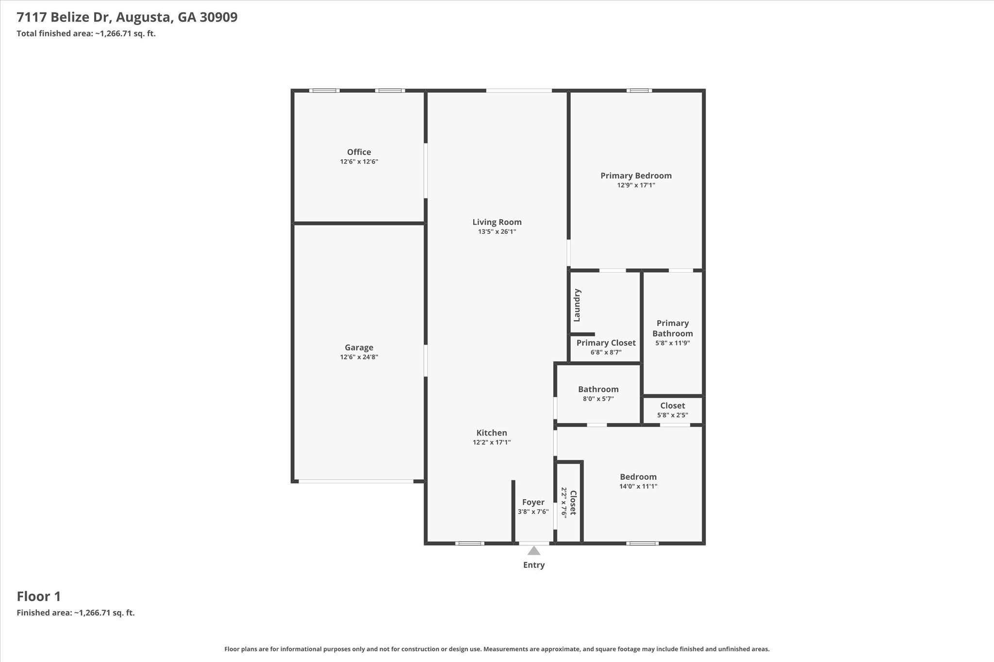 Townhouse For Sale - 7117 Belize Drive<br/> Augusta, GA 30909