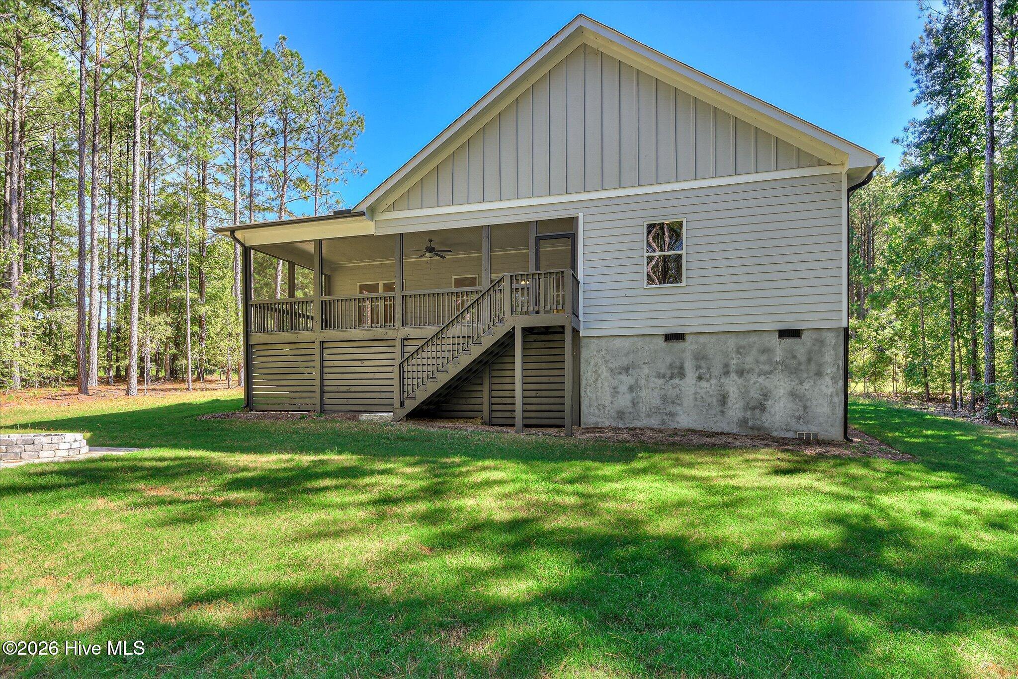 Rear exterior of home