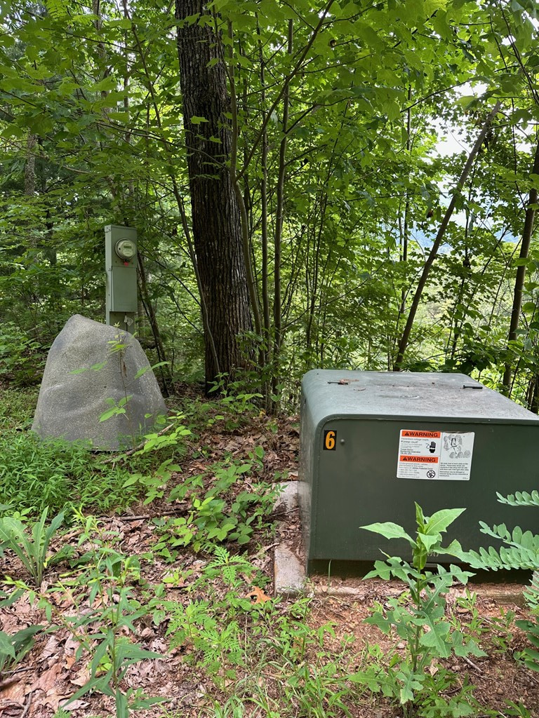 Electric box between Lots 14 and 15