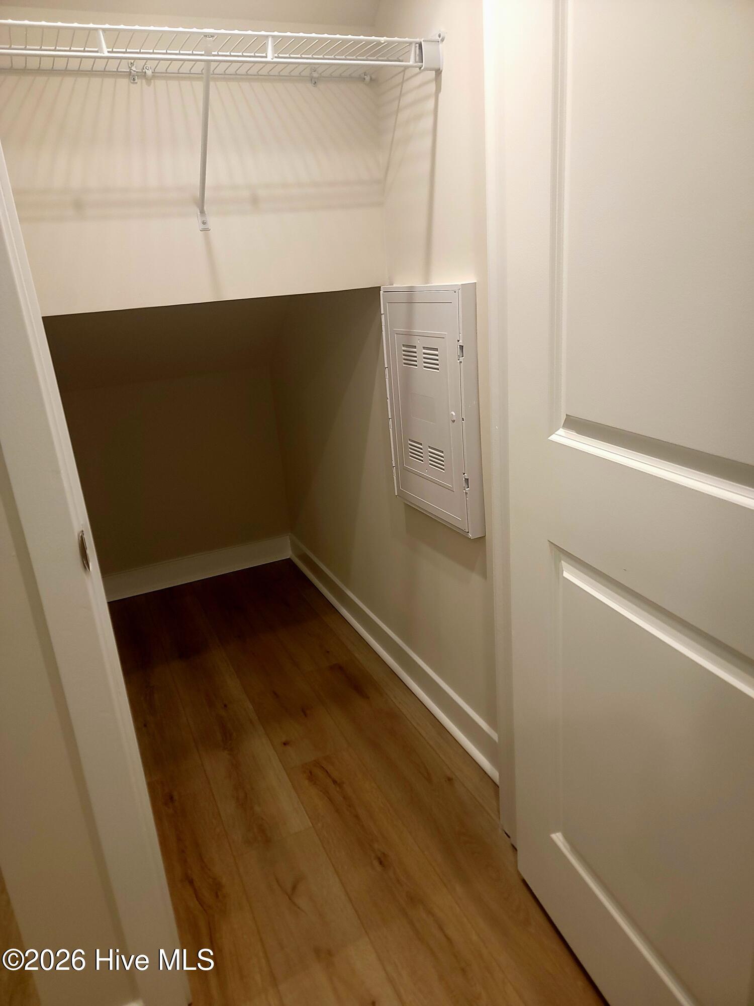 Still more under stairs storage!
