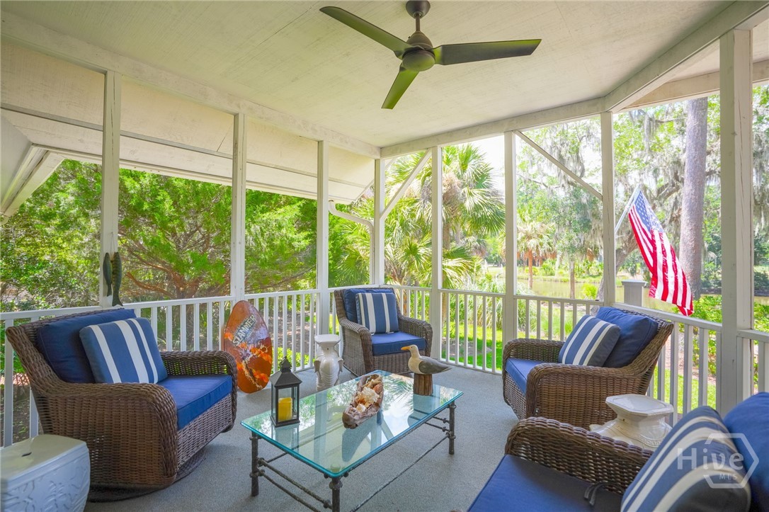 Screened Porch with great views
