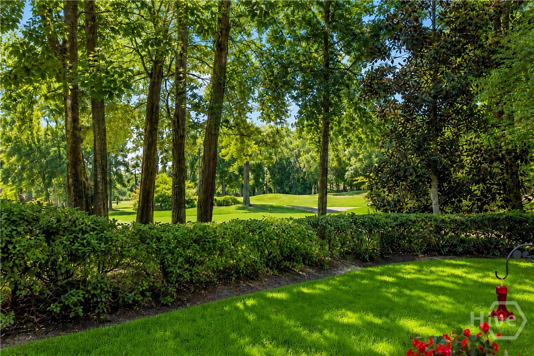 Backyard with Golf Course View