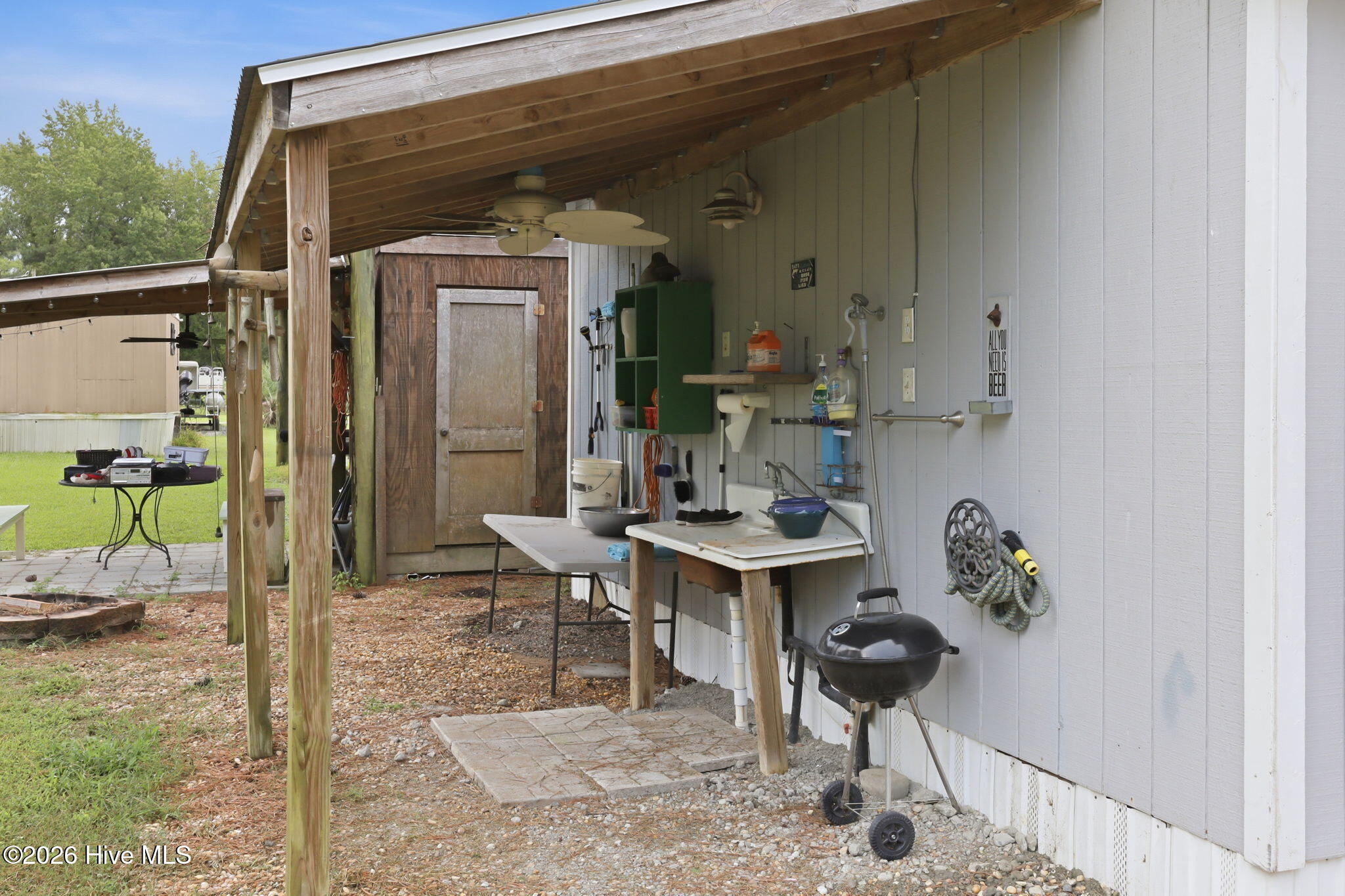 Shop Lean To w/ Fish Cleaning Station