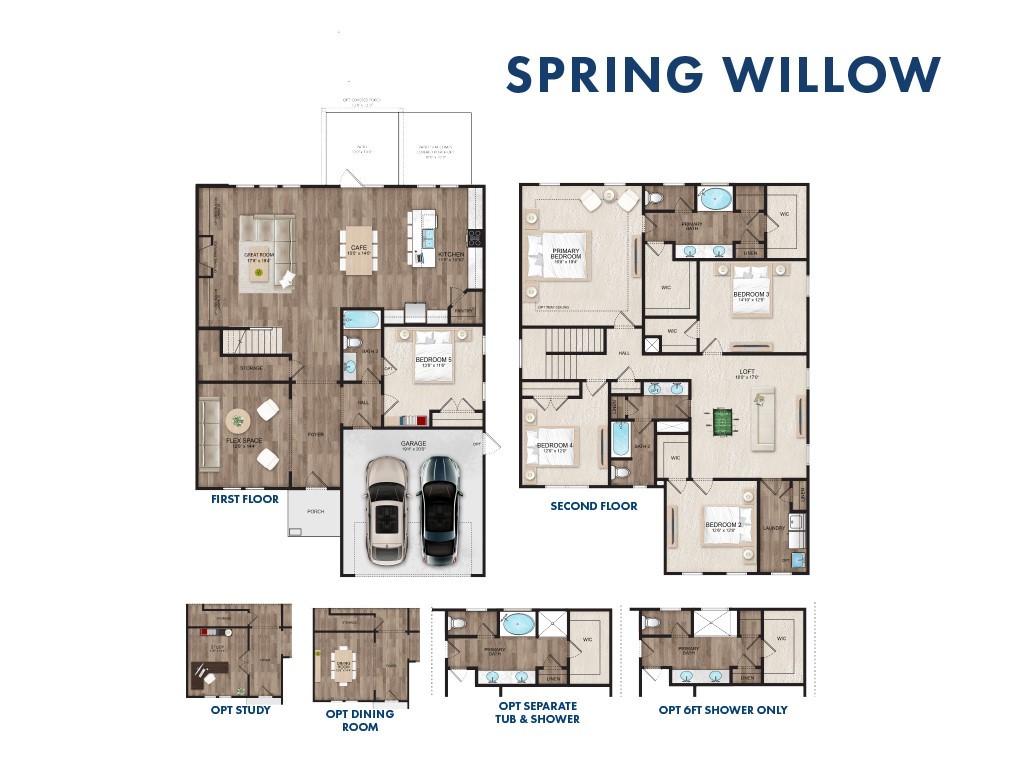 Rendering only. Plan orientation ,colors, dimensio