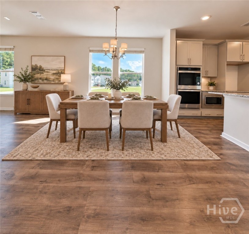 Virtually Staged Dining Area