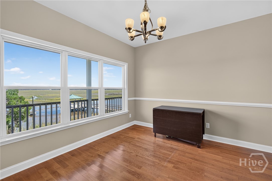 Dining area off of kitchen.