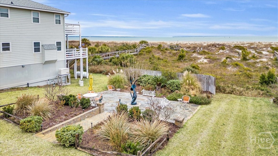 Oceanfront lot, included with purchase