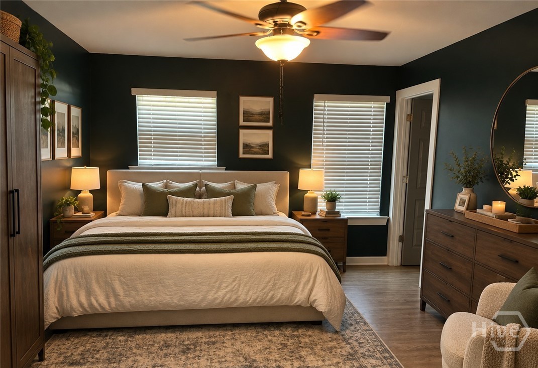 AI Generated Main bedroom on upper level