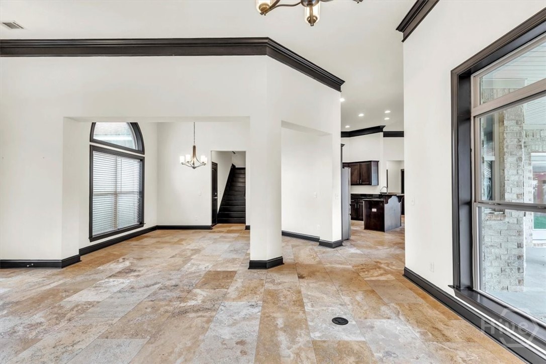 Formal Dining area open to Living Room