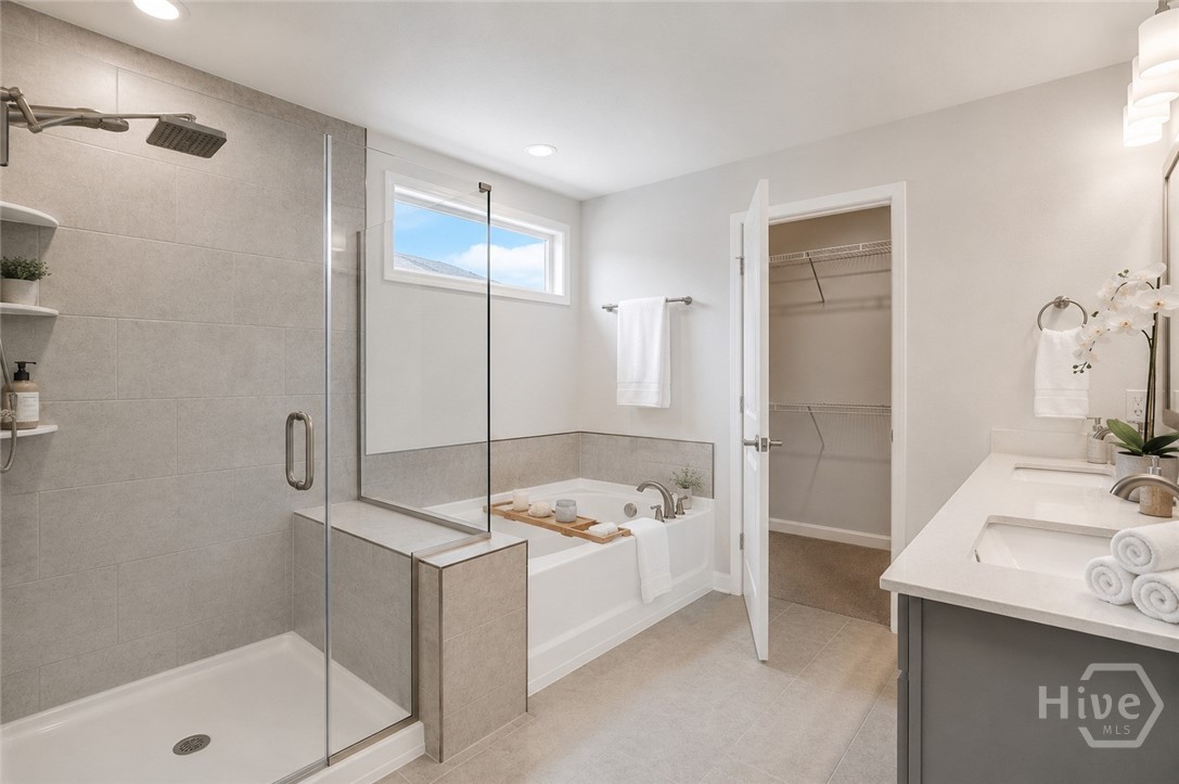 Primary Bathroom (staged virtually)