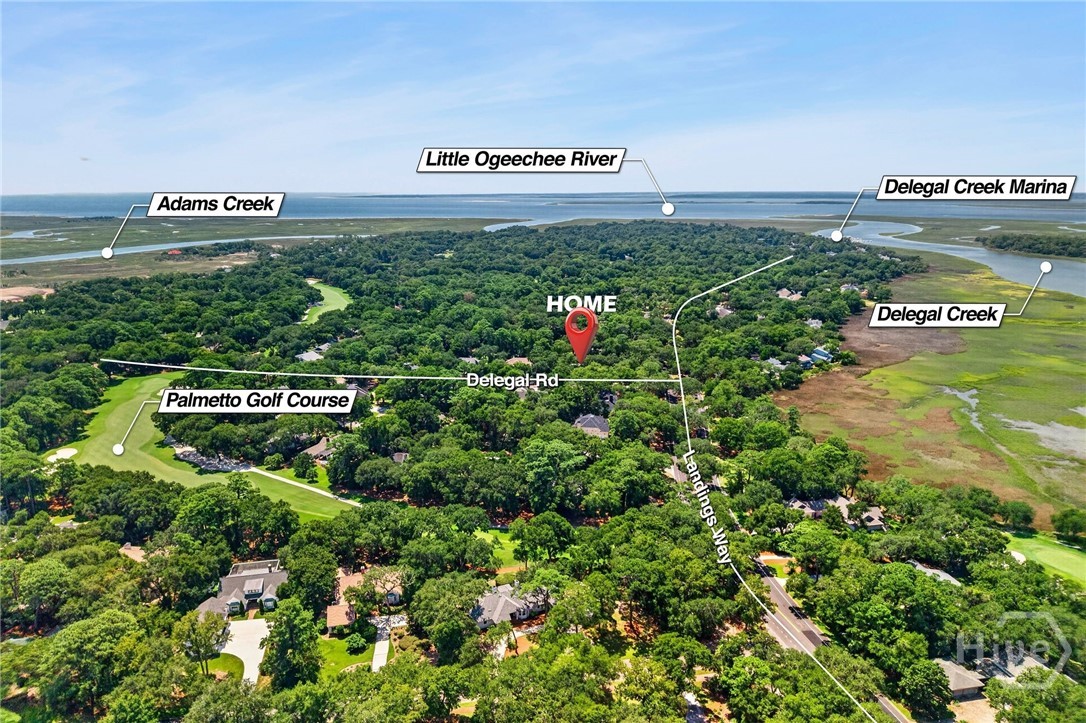 Aerial View of the Landings