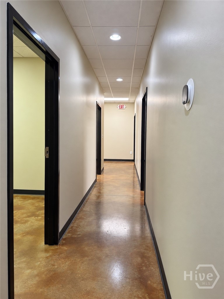 Interior hallway connecting the offices