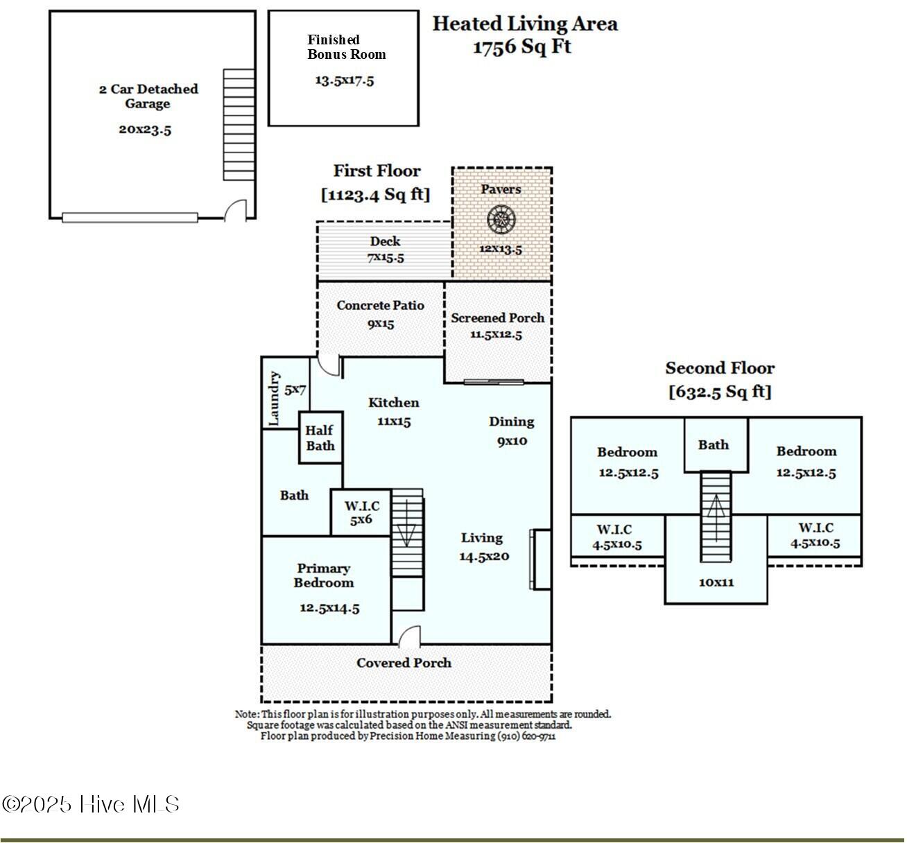 6472 Rolling Run Road, Southport, NC 28461 – photo 5: 6472 Floor Plan Finished Bonus Room