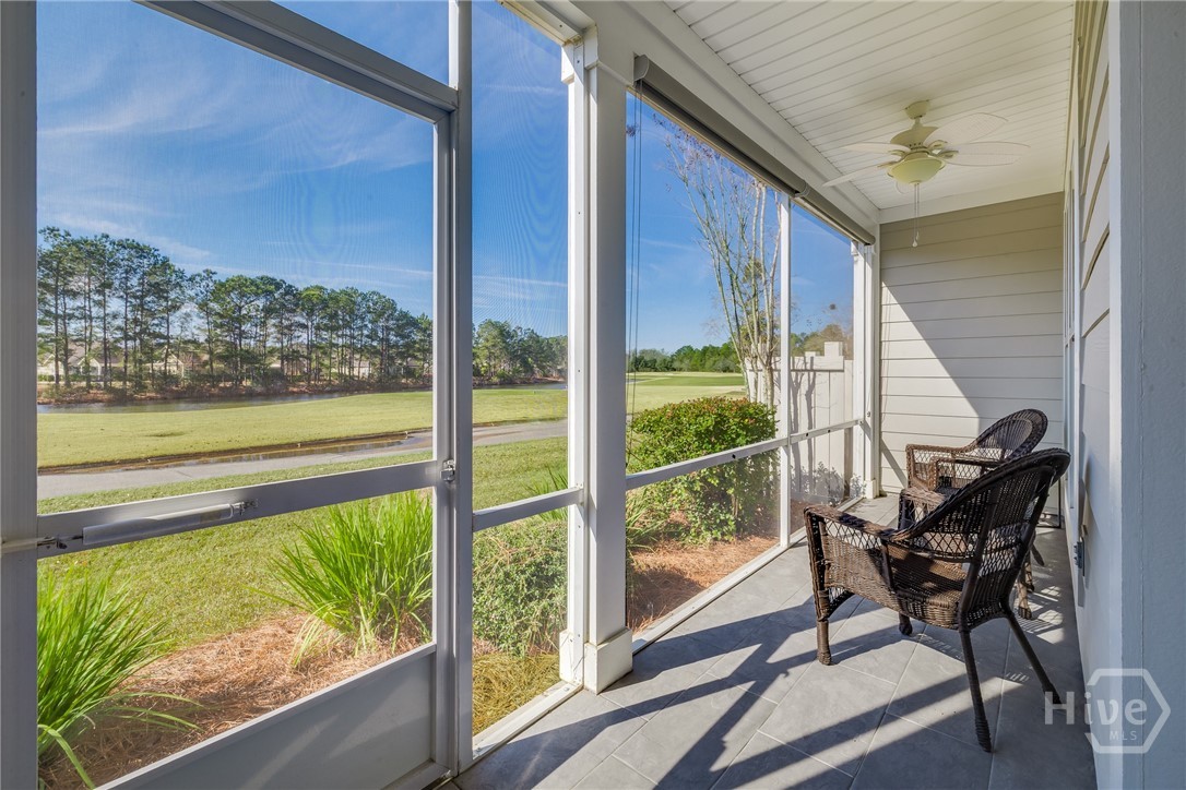 Screened Porch and Golf Course view