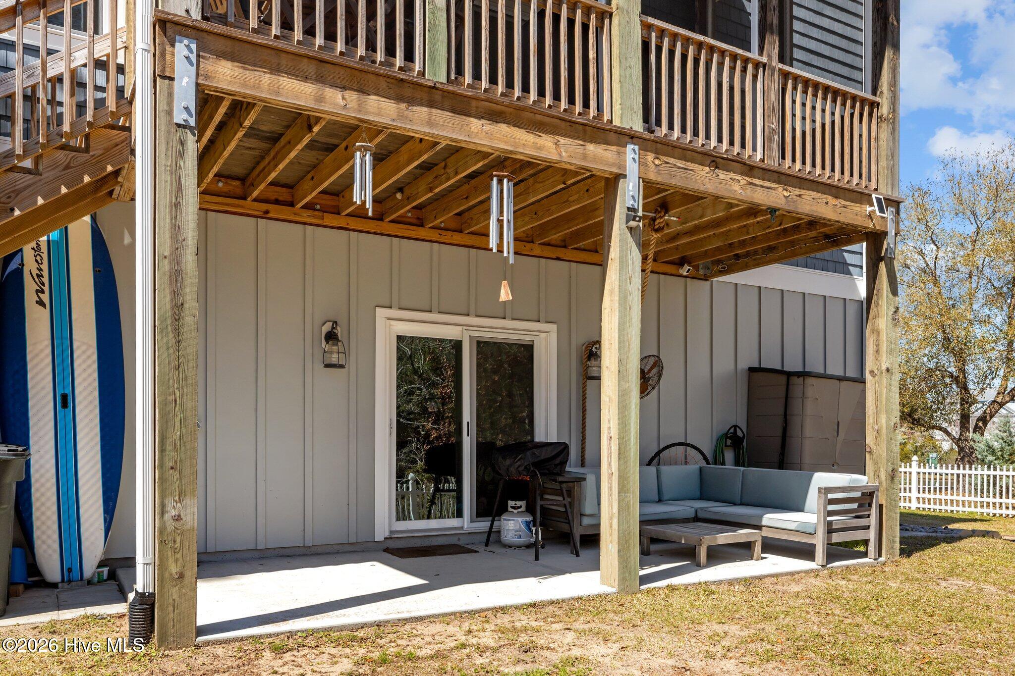 Patio off flex space