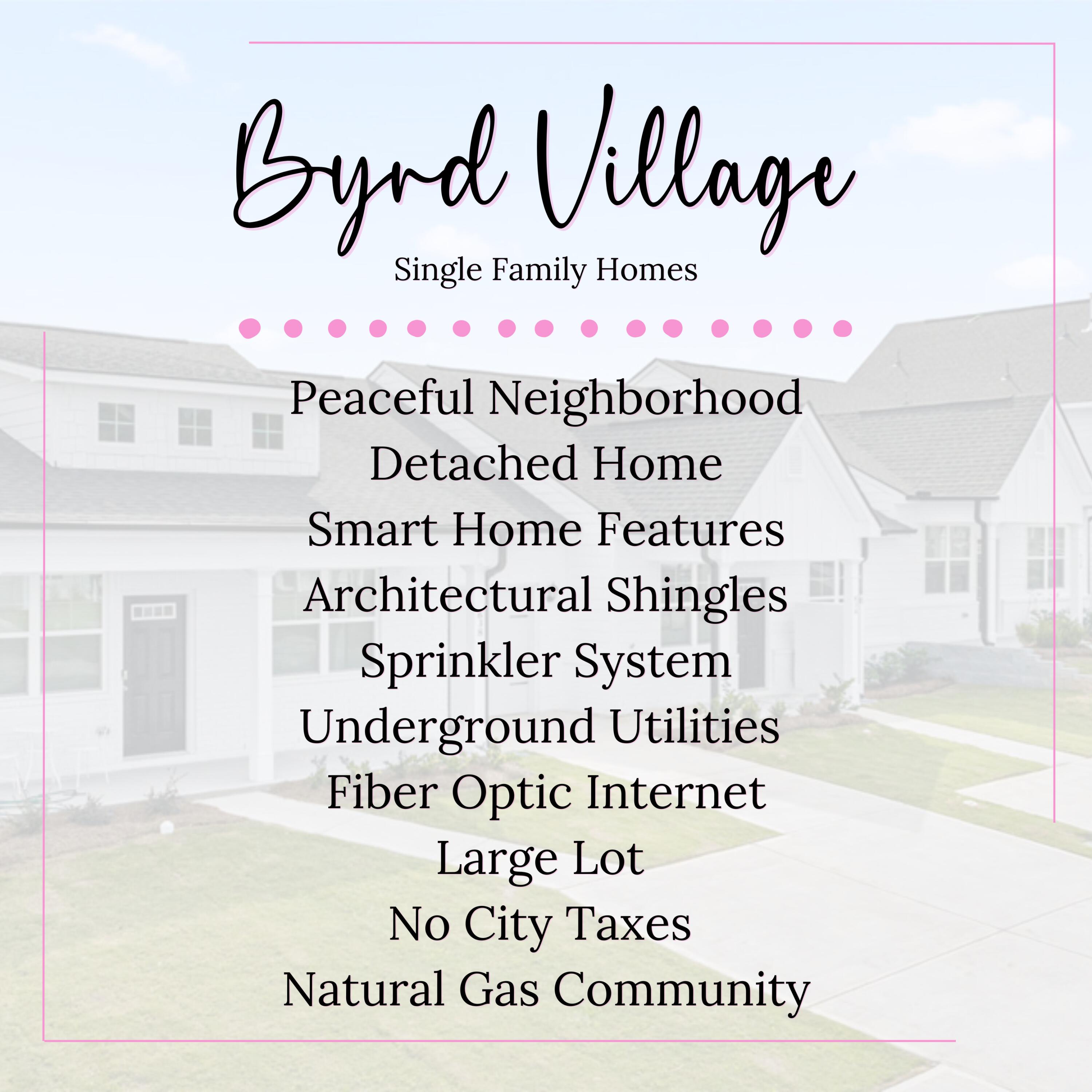 MLS BYRD Single Family features