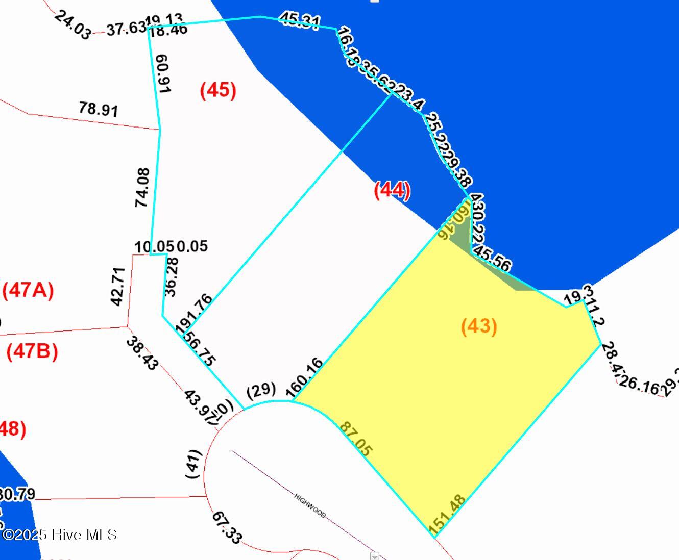 Lot 43 map