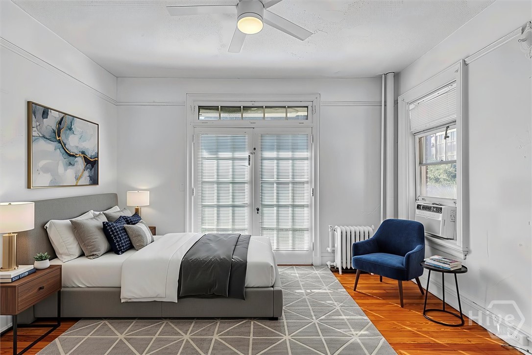 virtual staging front bedroom/den