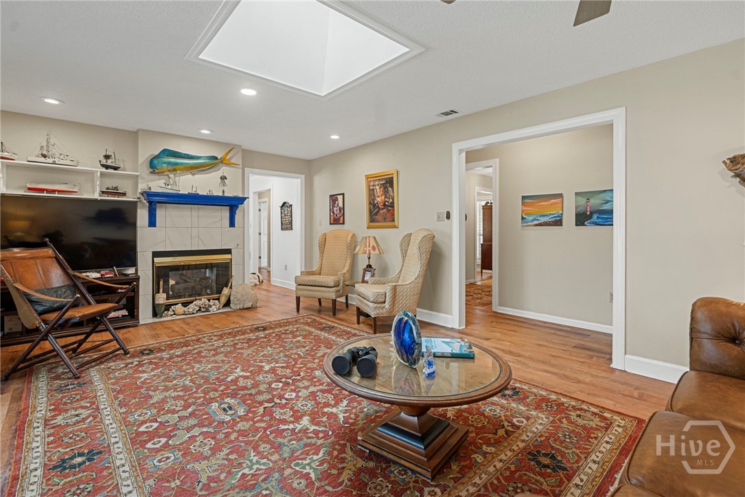 Living room overlooking the water