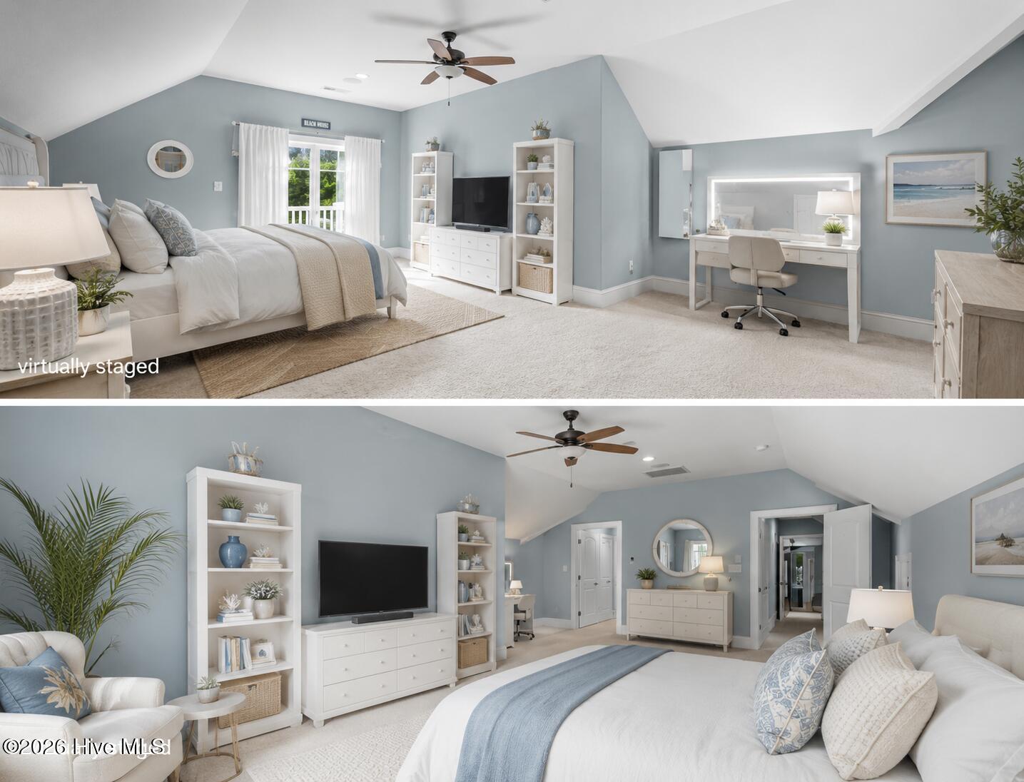 virtually staged- 4th bedroom overlooking the lake/ 2nd primary suite