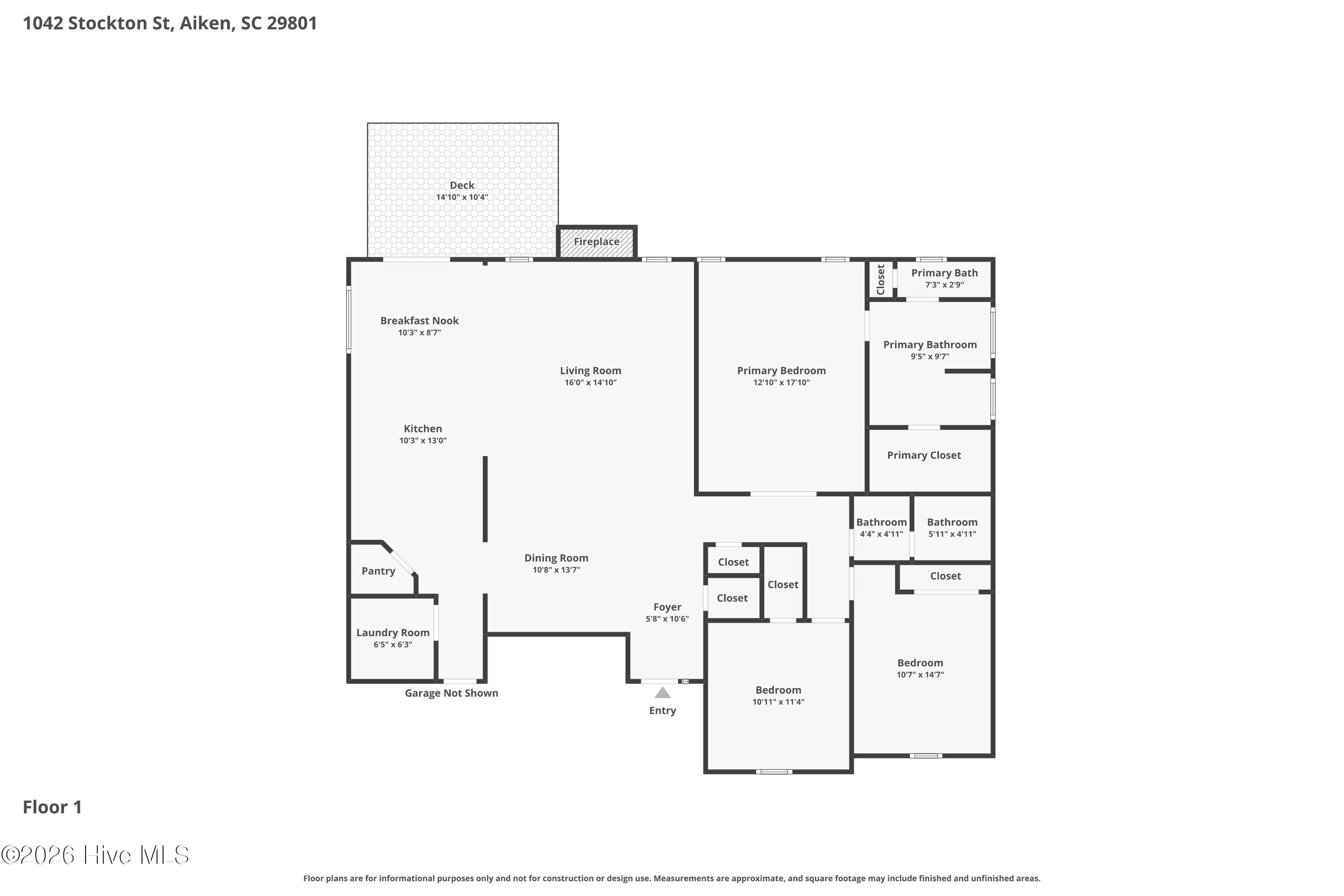 Homes For Sale - 1042 Stockton Street<br/> Aiken, SC 29801