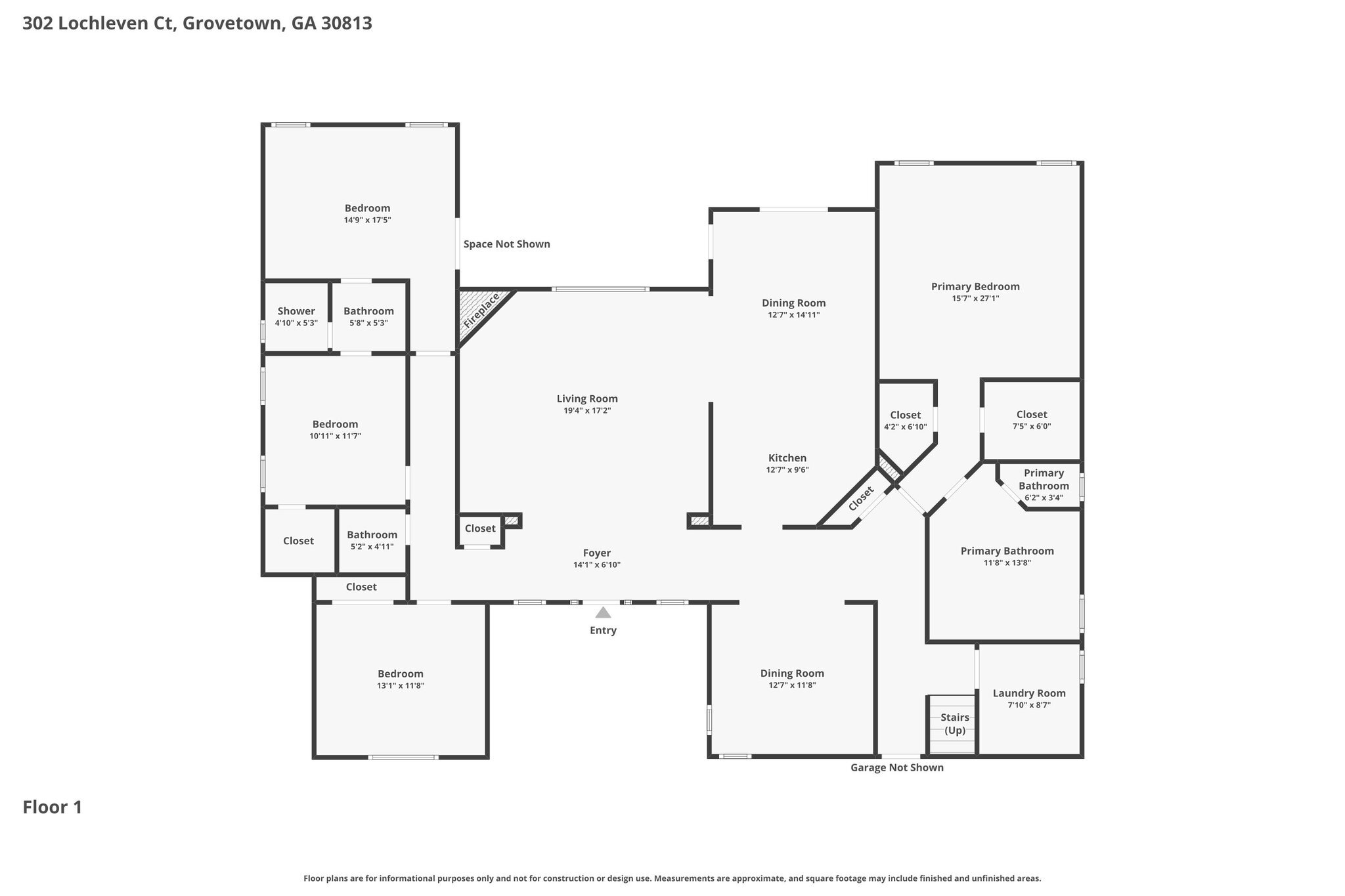 Homes For Sale - 302 Lochleven Court<br/> Grovetown, GA 30813