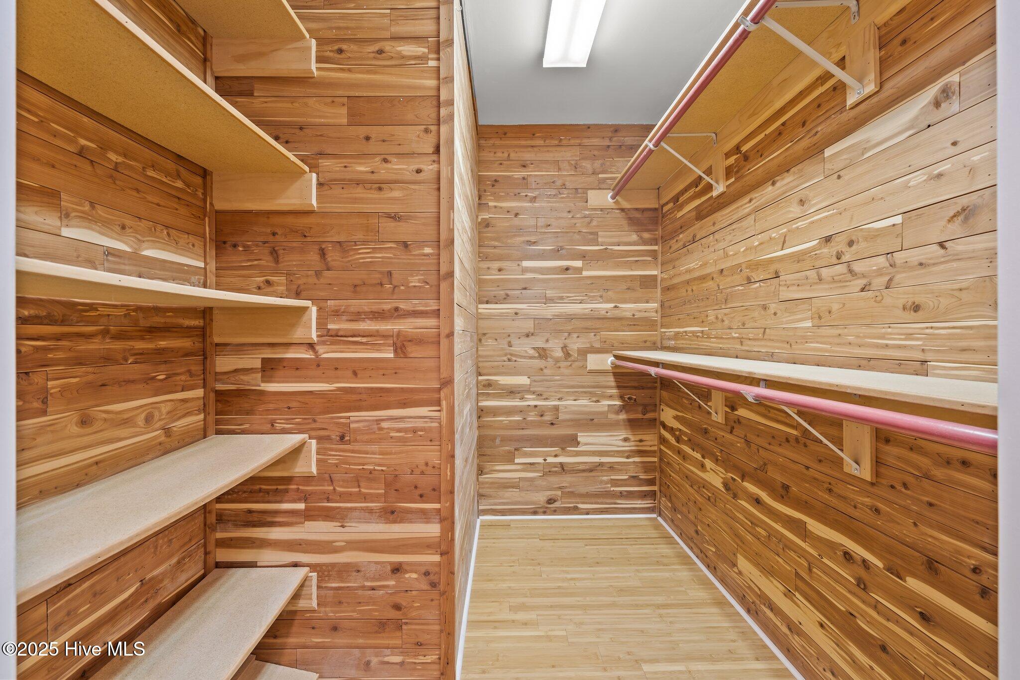 Large cedar closet