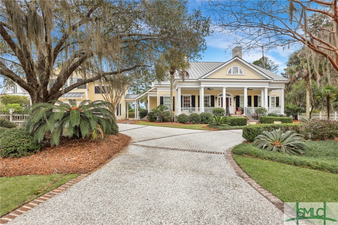 Do you love history, golf, fine-dining and Southern Hospitality?  Built by one of the premier builders in the Savannah area, this home exemplifies Southern hospitality. It seamlessly blends modern elegance
and natural serenity with its gourmet kitchen, high ceilings, exceptional moldings, and antique heart pine floors. The private dock and porches allow you to relax and enjoy your evening cocktails or awake to the
astounding views of the sunrise. This home, situated within the private community of The Ford Field and
River Club, may be the home for you. Its backyard nestles up against beautiful Lake Clara, named for the wife of Henry Ford. Located on the historical grounds of the former Henry Ford winter estate, this sporting club features the Ford’s original historic home, a no-tee-time premier Pete Dye golf course, fitness center, marina, naturalist and an abundance of walking trails and so much more.  Welcome home & welcome to Ford.