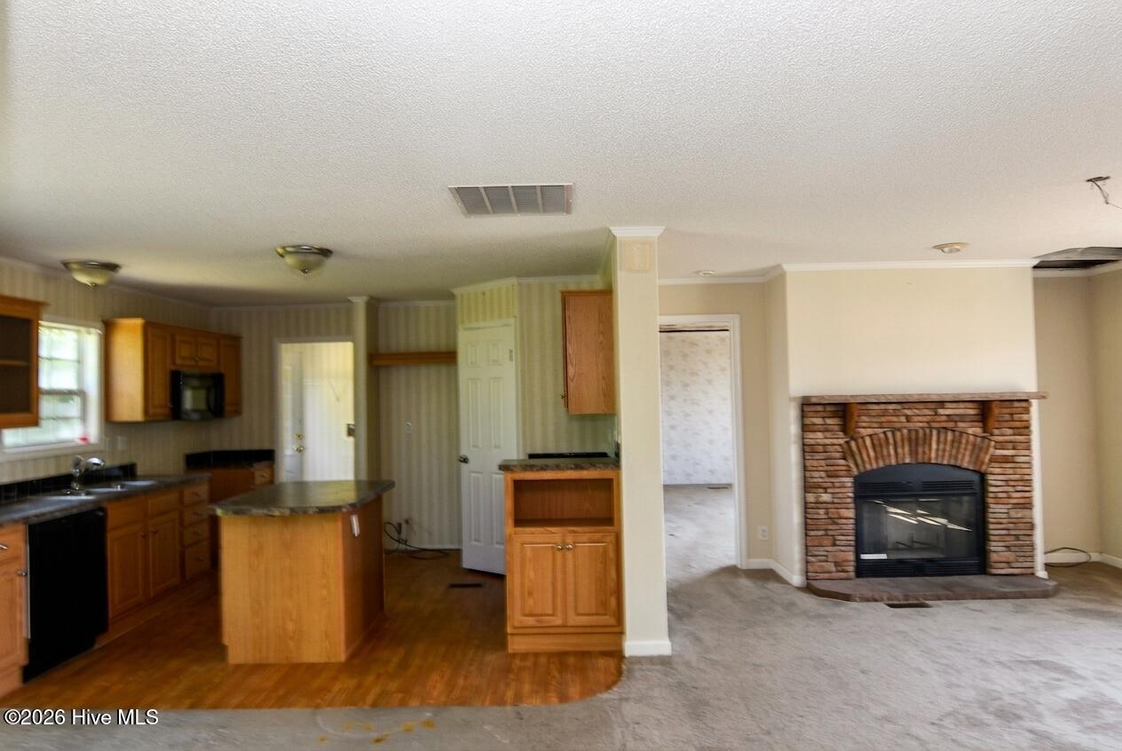 Kitchen and Living room