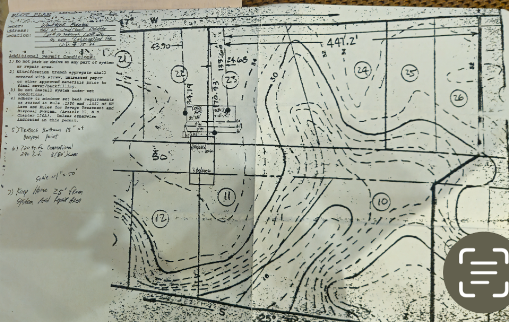 Septic Lot Plan