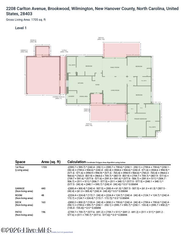 Exterior photo of 2208 Carlton Avenue, Wilmington, NC 28403. MLS: 100593376