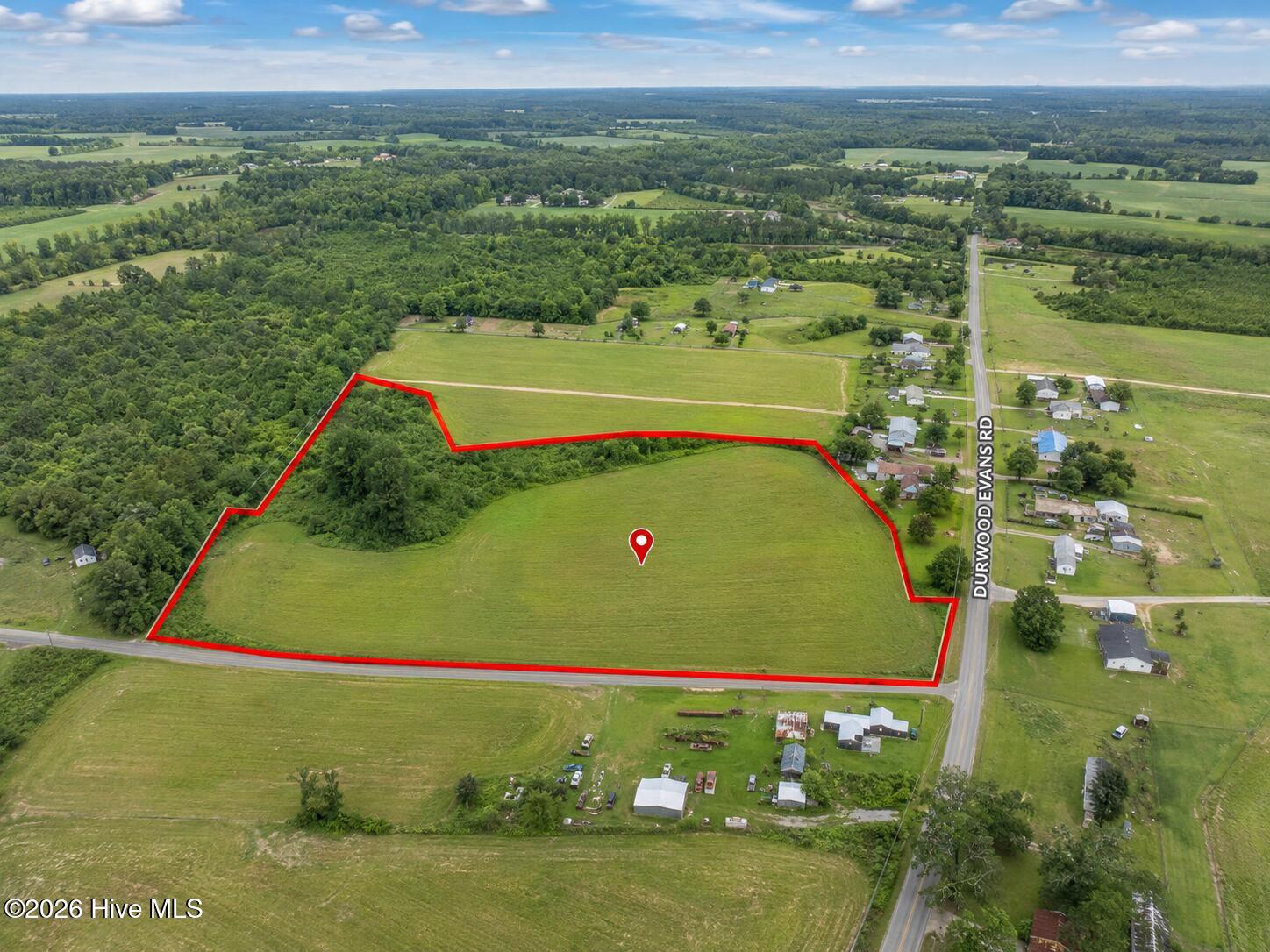 Exterior photo of 7.34ac Durwood Evans Road, Beulaville, NC 28518. MLS: 100557758