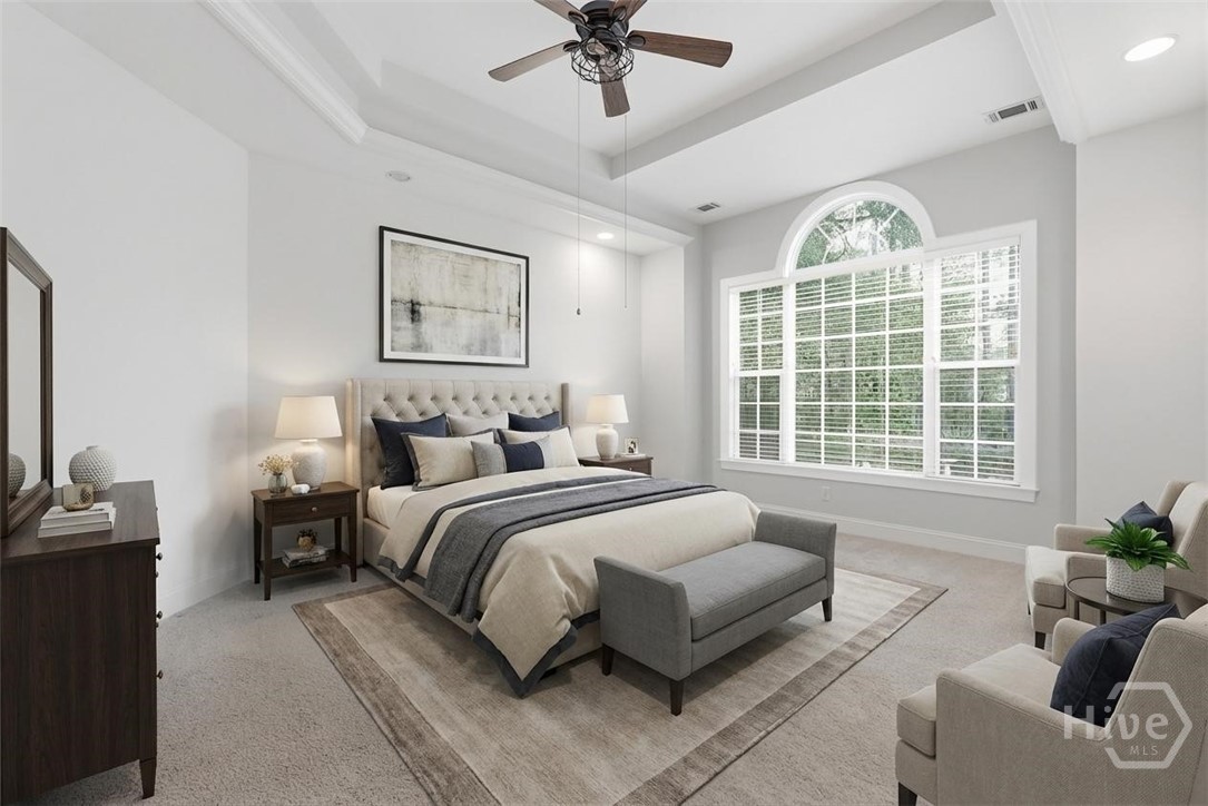 Virtually staged room showing potential.
