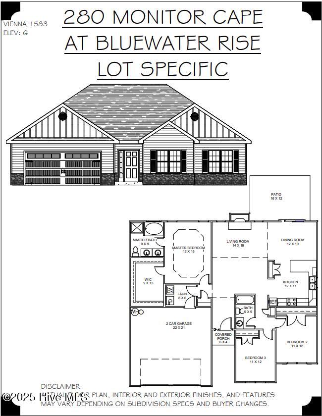 Elevation and Floor Plan 280-MC