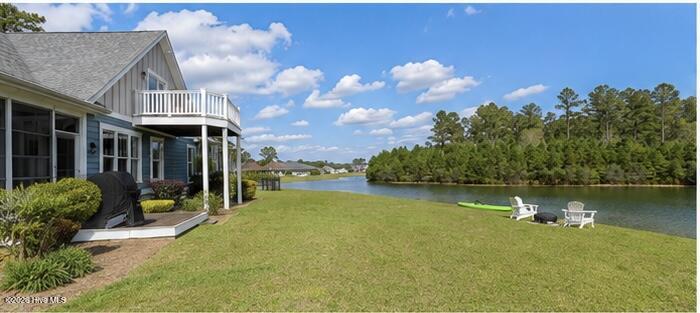 back of house/ lake