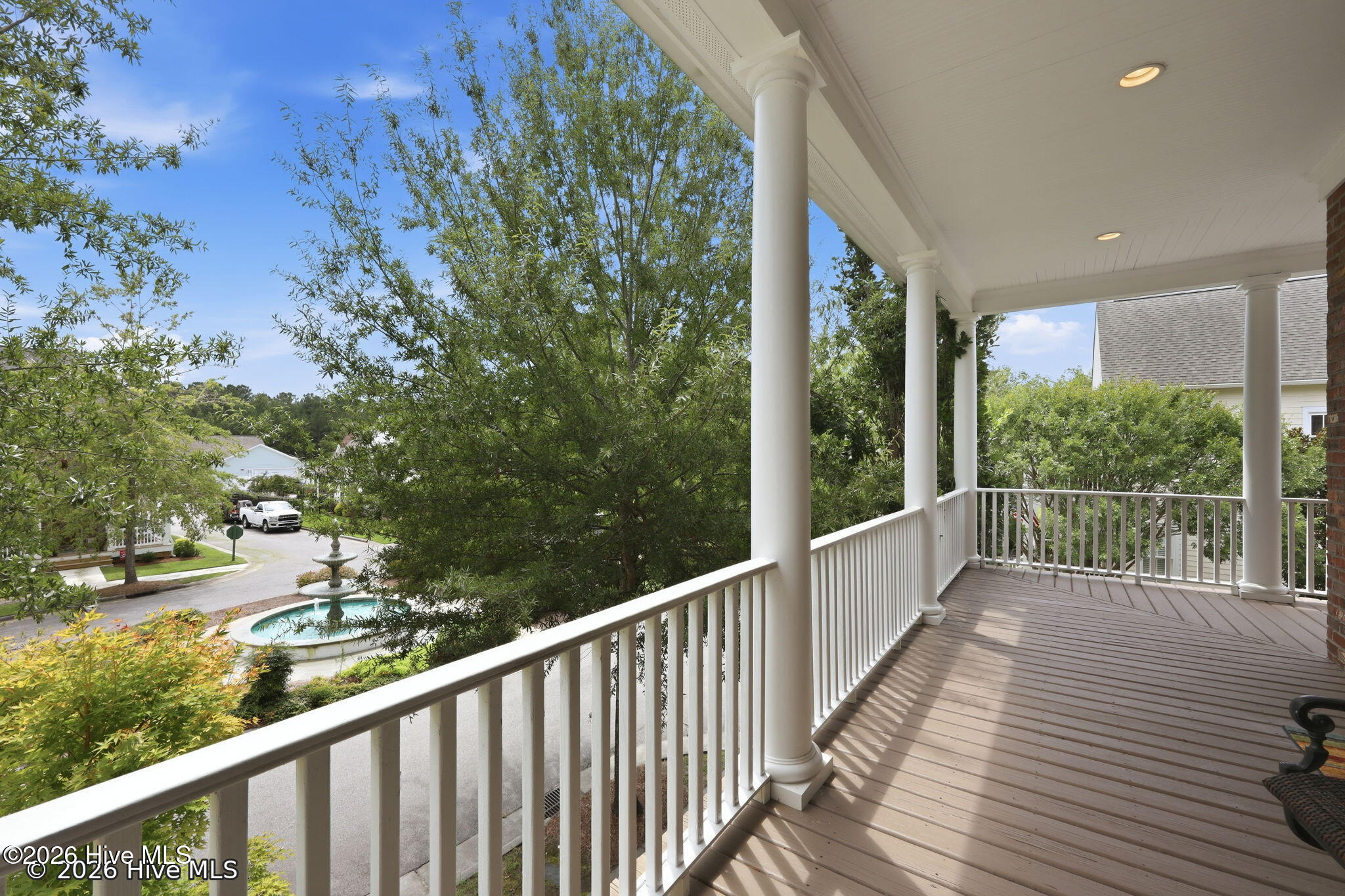Primary Bedroom Balcony View + Partial Fountain