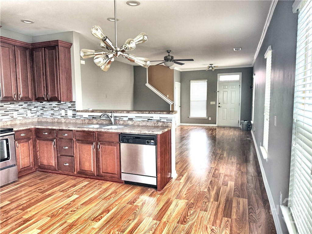 Kitchen looking toward Front Entrance