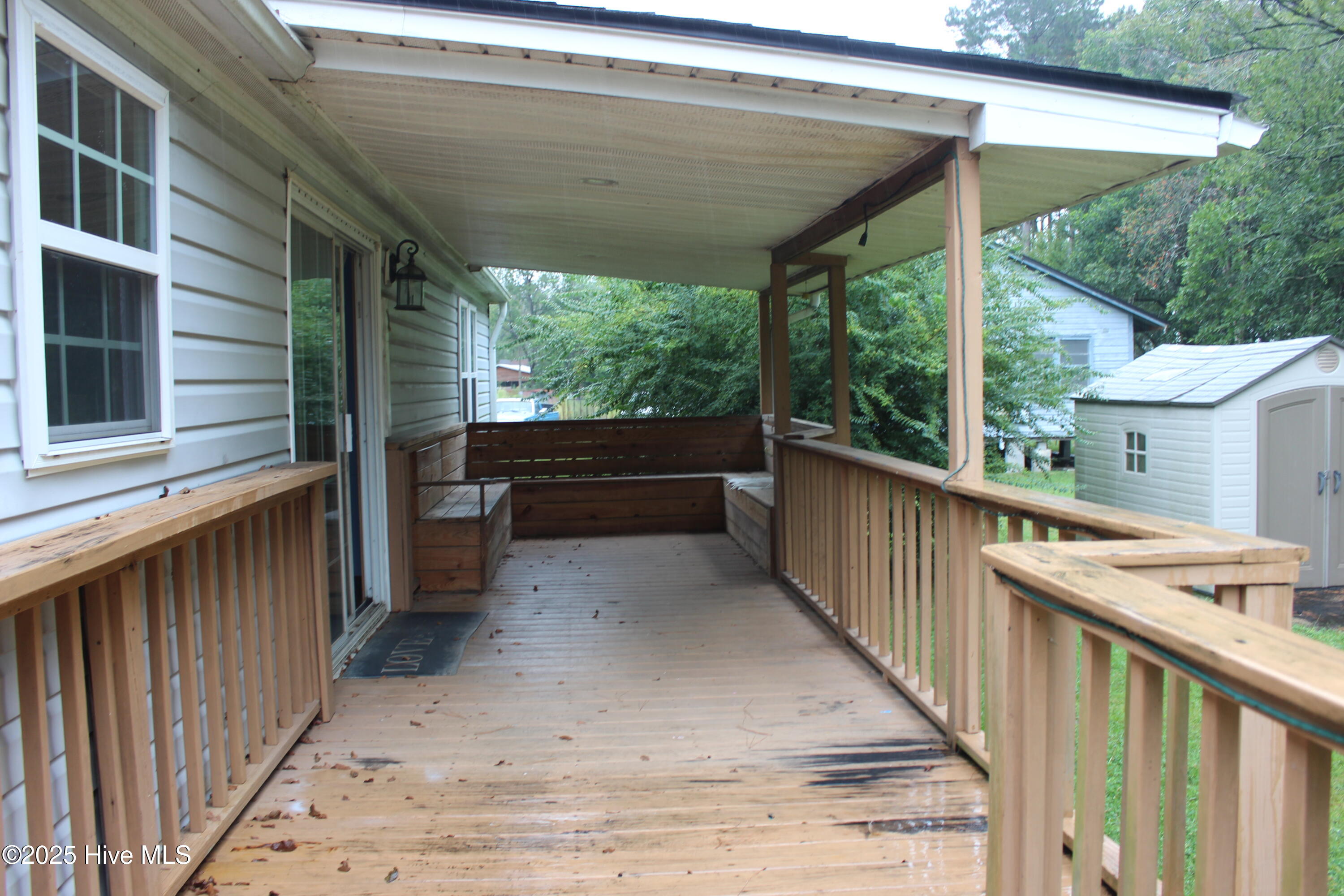 Deck/porch of 2nd manufactured home.
