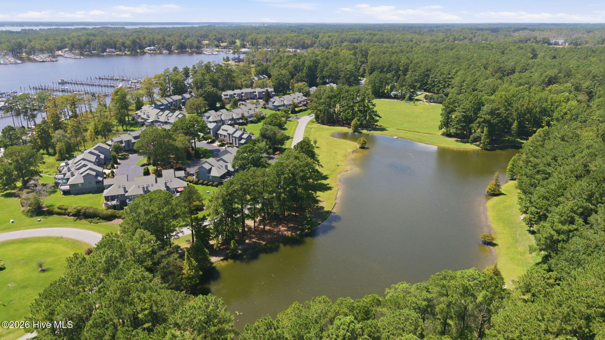 LAKE BY TOWNHOUSES