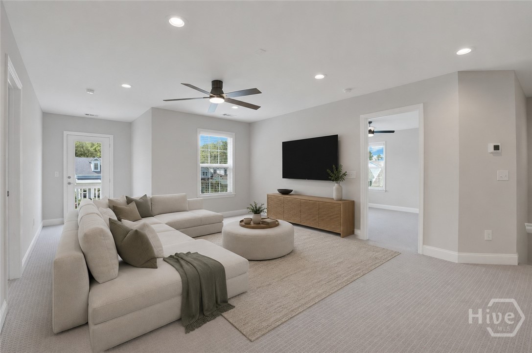 Family Room (upstairs) (staged virtually)