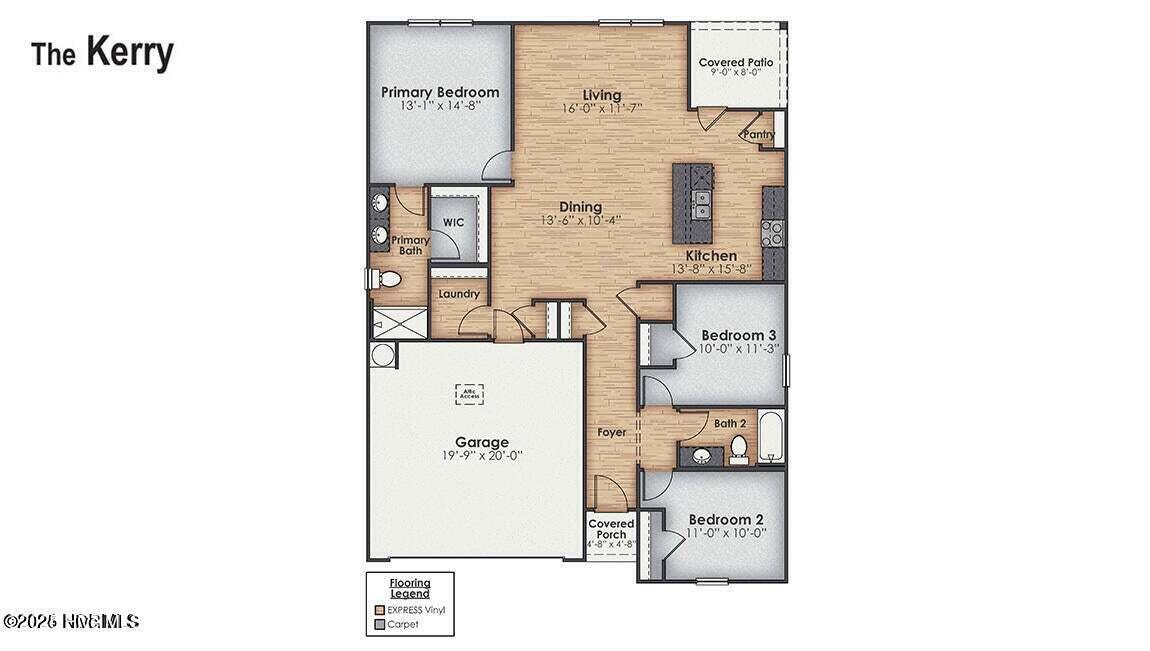 4329 Bright Blossom Way SE Lot 267, Bolivia, NC 28422 – photo 2: Kerry Floorplan