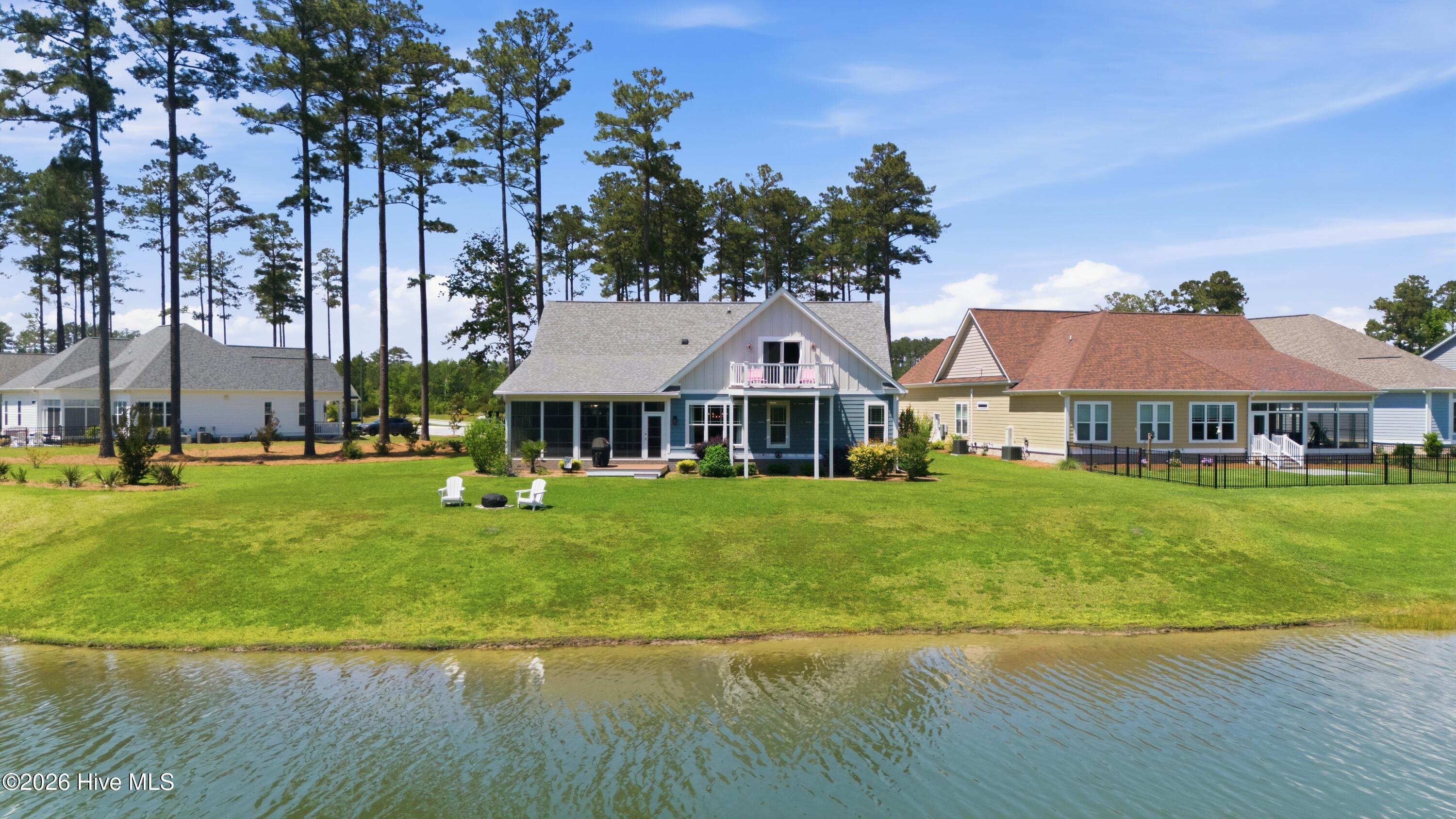 back of house from lake