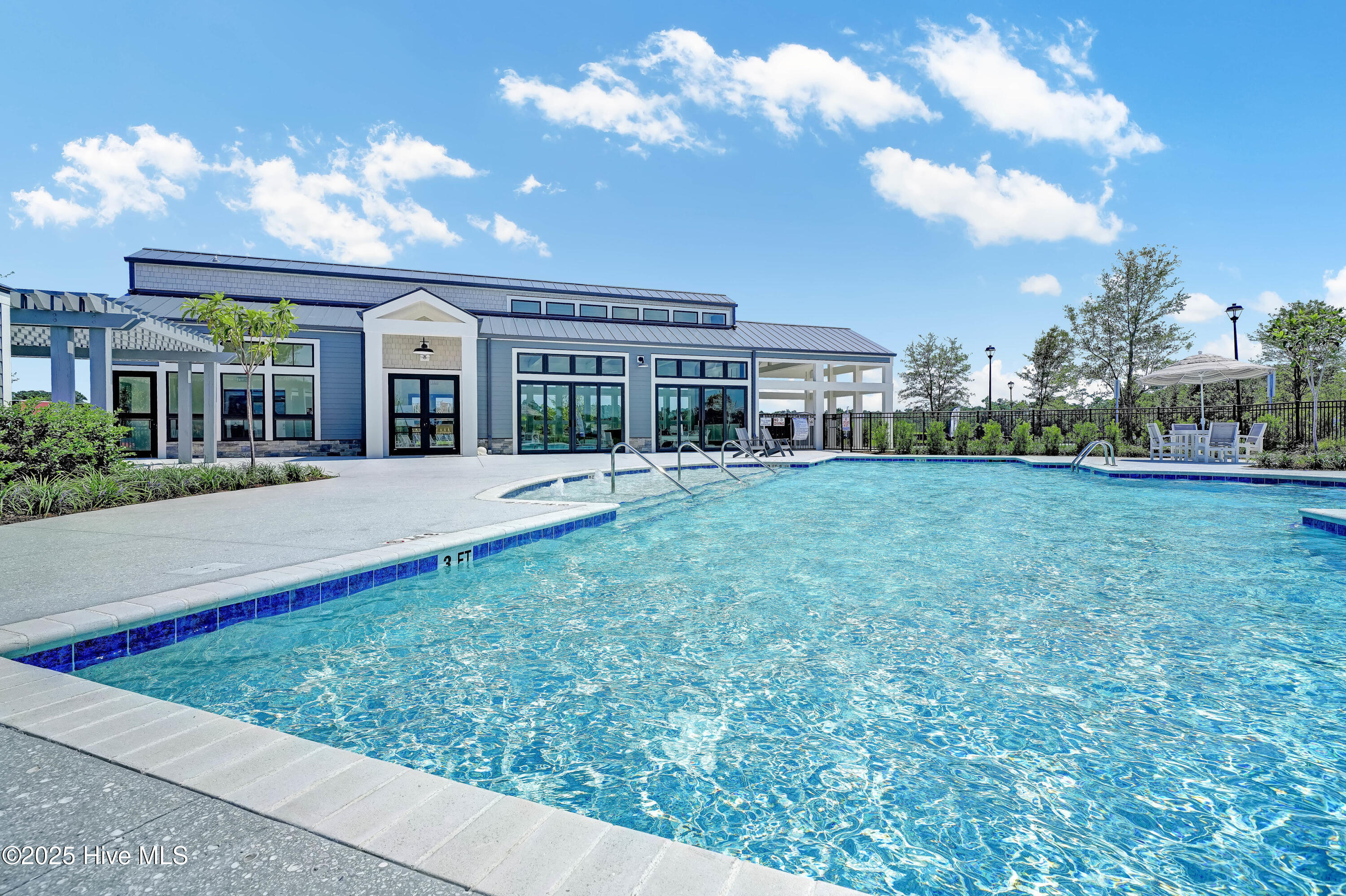 Saltwater community pool and clubhouse