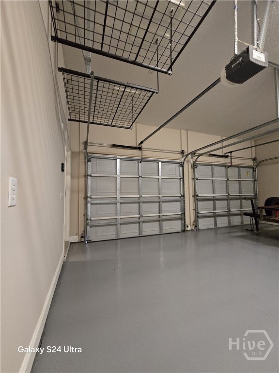 Double Garage with Overhead Storage