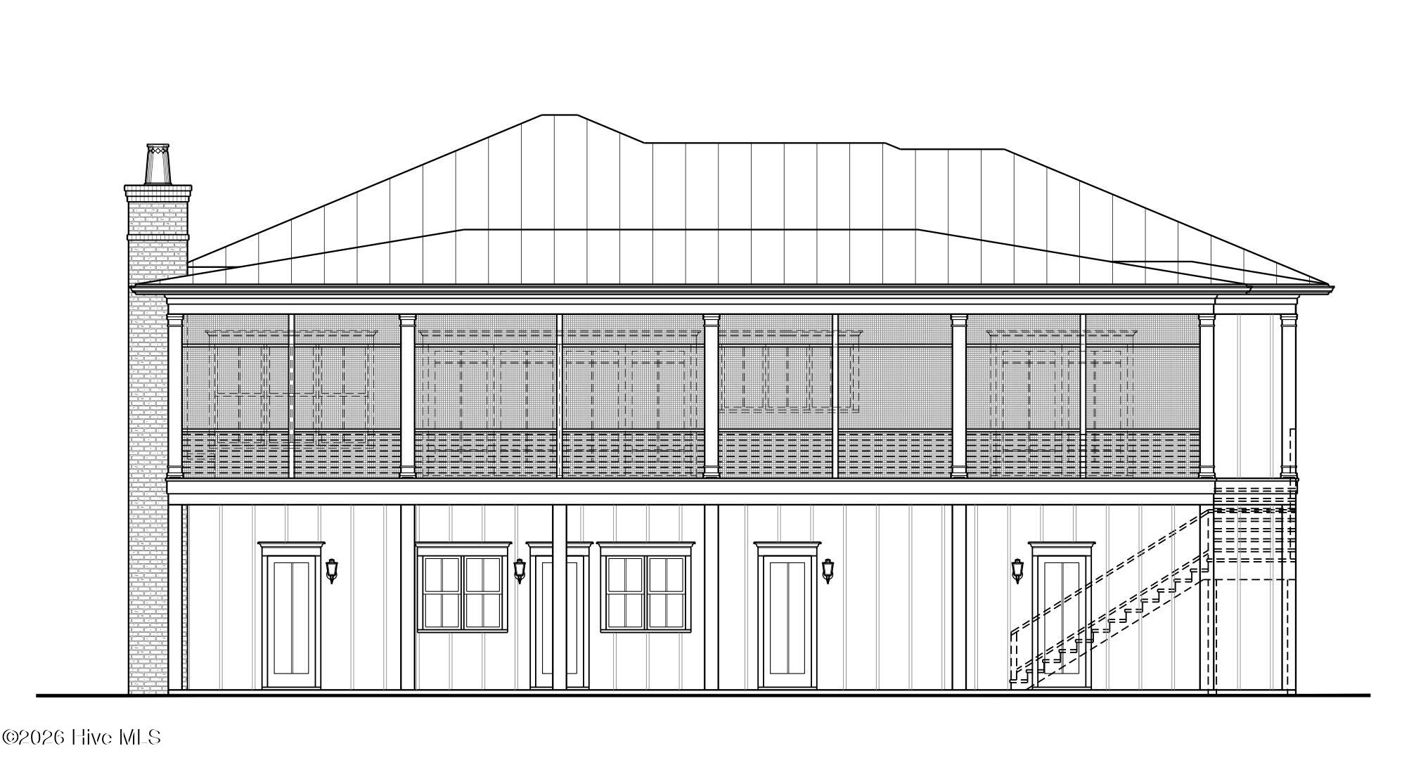 Rear Elev for illustration purposes only