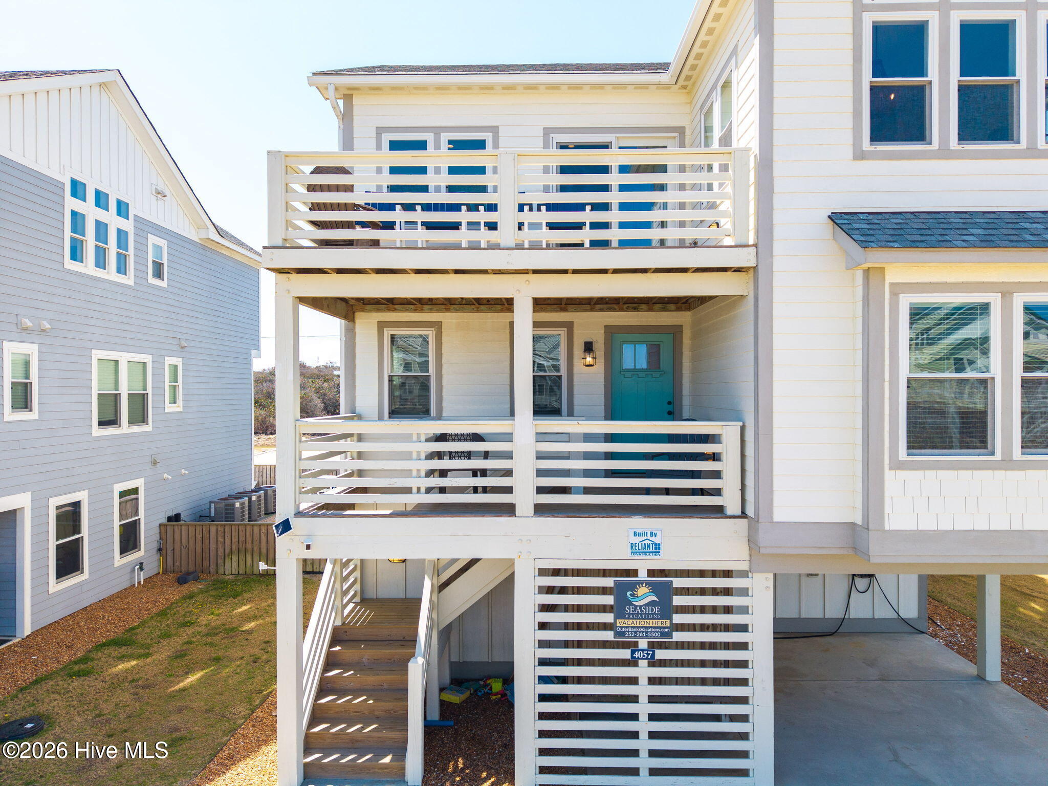 Front Decks with Stairs to Second floor
