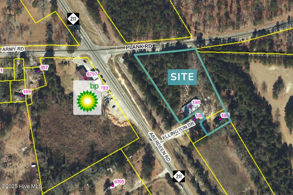 161 & 195 Ellington Drive Site Outline